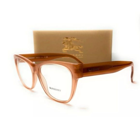 Burberry Women's Opal Brown Square Eyeglasses!
